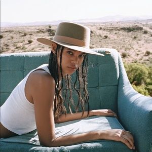 Lack of Color the Mirage Boater hat- brown